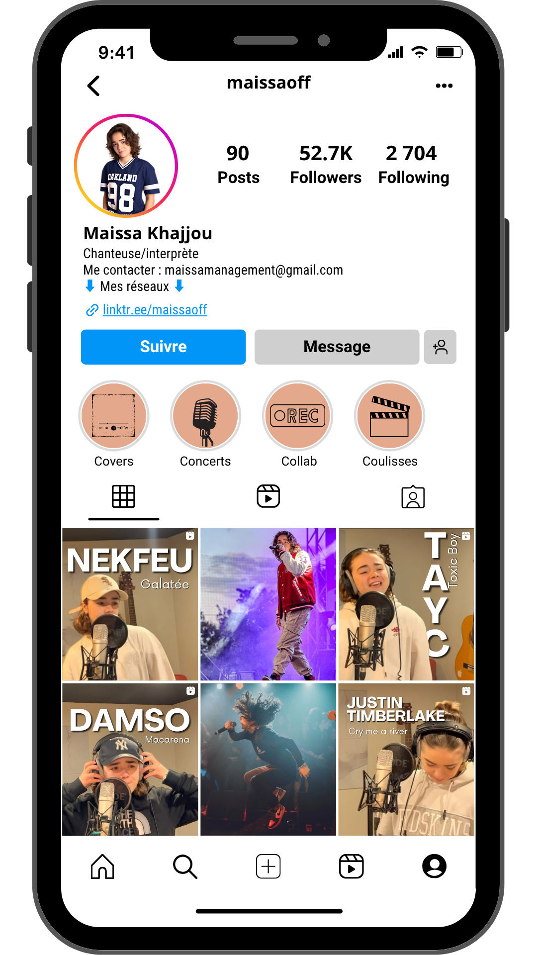 Maïssa Khajjou Feed Instagram Mockup